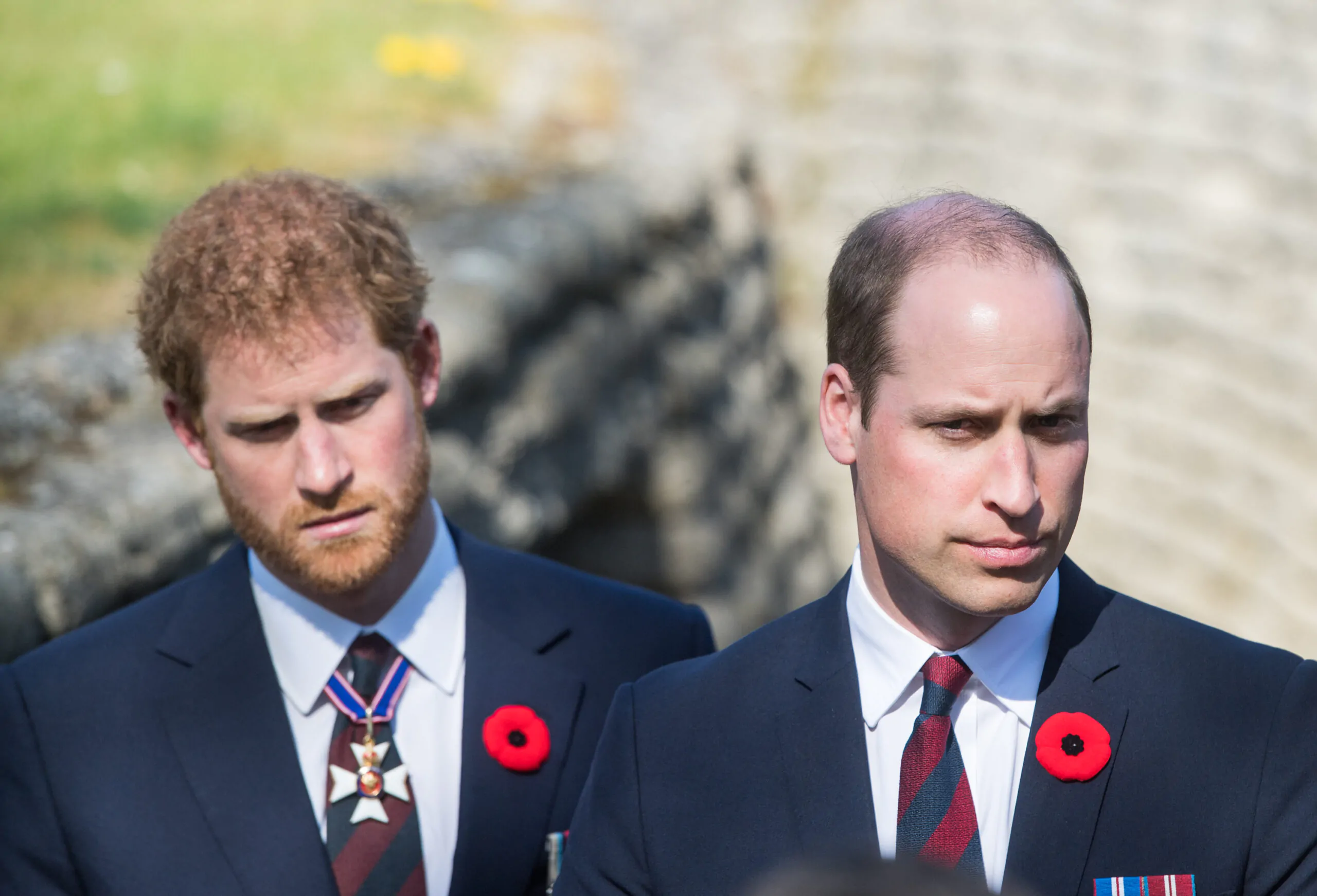 Prince Harry (left) and Prince William (right)